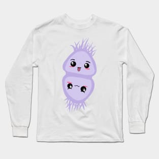 Cute Bacteria Microbes Long Sleeve T-Shirt